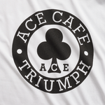 TRIUMPH ACE CAFE PRINTED POCKET T-Shirt, weiss