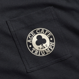 TRIUMPH ACE CAFE PRINTED POCKET T-Shirt, schwarz