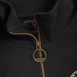 TRIUMPH ACE CAFE Sweatshirt mit kurzem Reissverschluss, schwarz