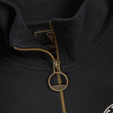 TRIUMPH ACE CAFE Sweatshirt mit kurzem Reissverschluss, schwarz