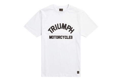 T-shirt TRIUMPH Burnham, blanc